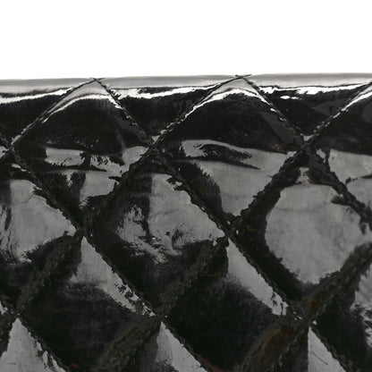Chanel Patent Calfskin Quilted Yen Wallet Black 10 of 13