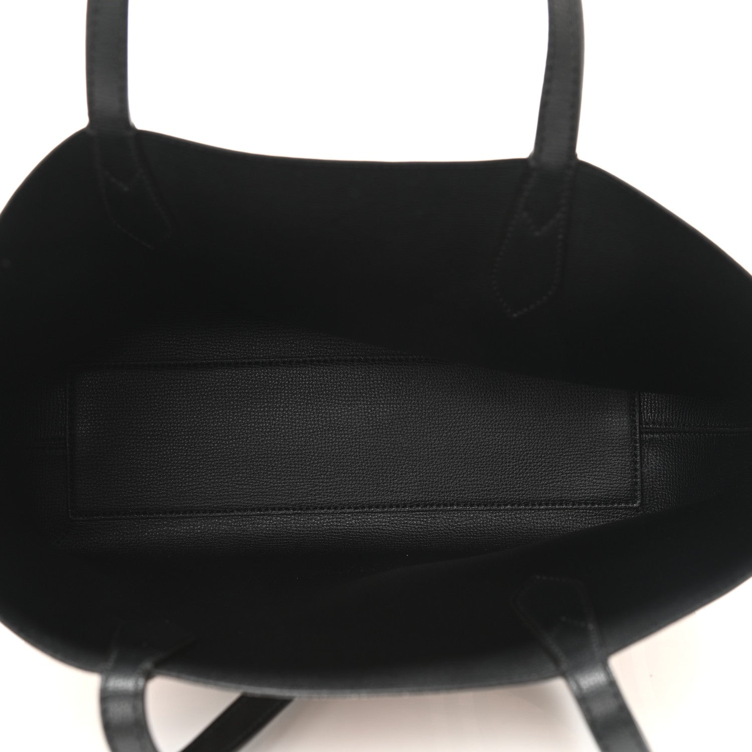 Burberry Grainy Calfskin Haymarket Check Small Reversible Tote Black 8 of 19