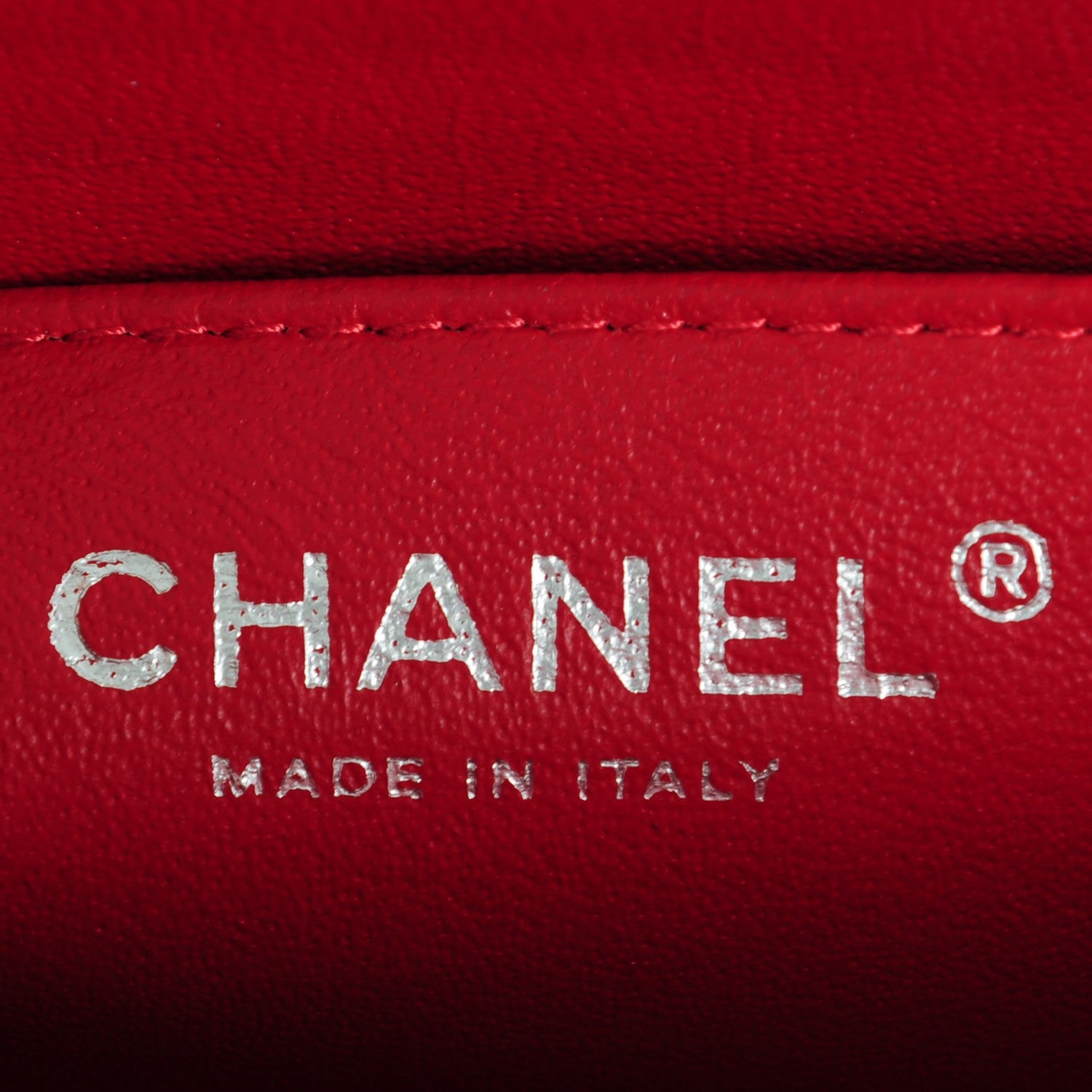 Chanel Caviar Quilted Mini Rectangular Flap Red 7 of 8