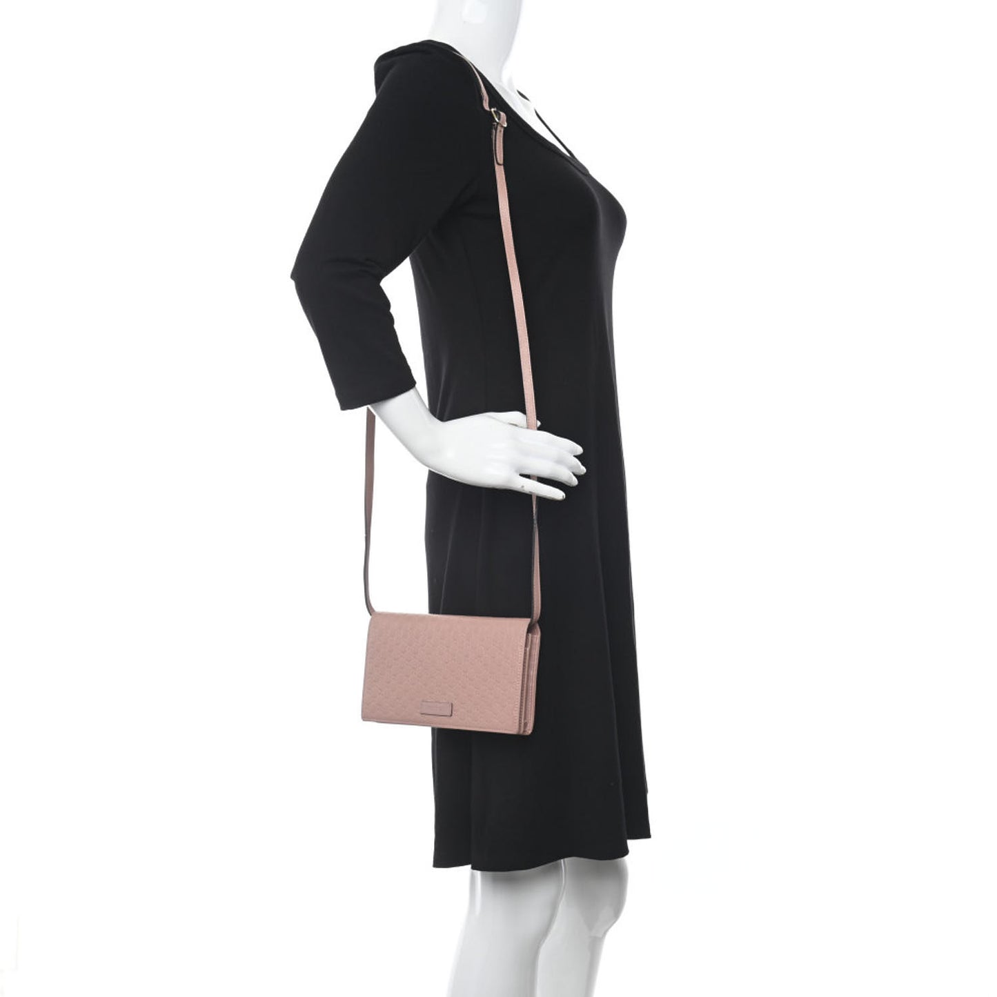Microguccissima Crossbody Wallet Soft Pink