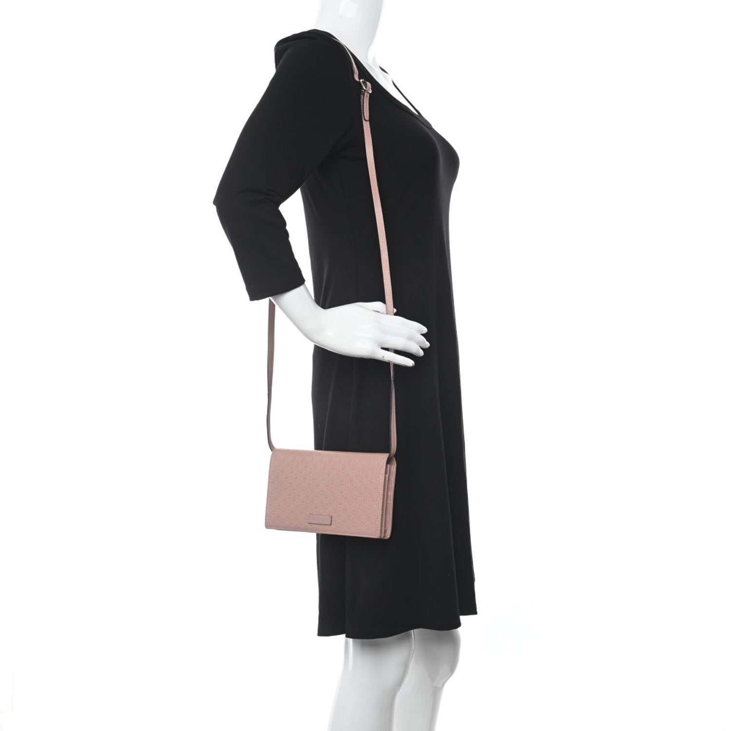 Gucci Microguccissima Crossbody Wallet Soft Pink 2 of 8