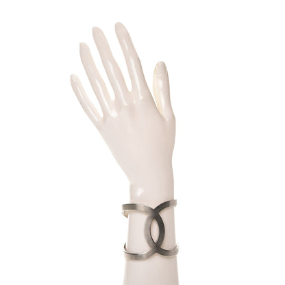 Chanel Metal CC Cuff Silver 2 of 5
