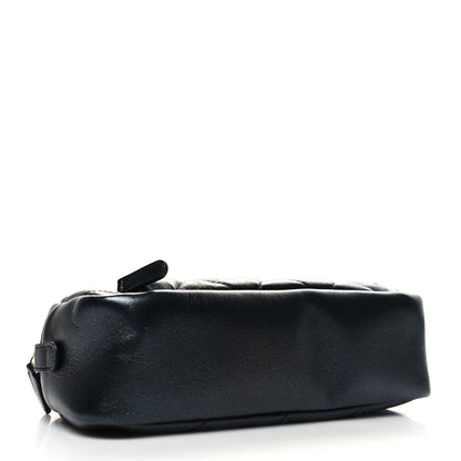 Chanel Iridescent Lambskin Quilted Double Zip Pouch Black 4 of 11