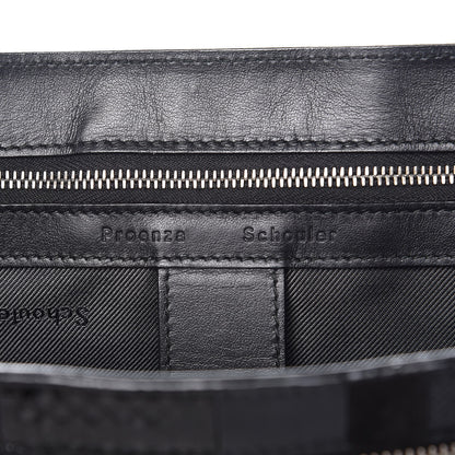 Proenza Schouler Lambskin Karung Ayers Medium Paneled PS1 Satchel Black 6 of 9