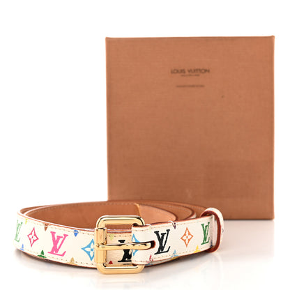 Louis Vuitton Monogram Multicolor Belt 70 28 White 8 of 8