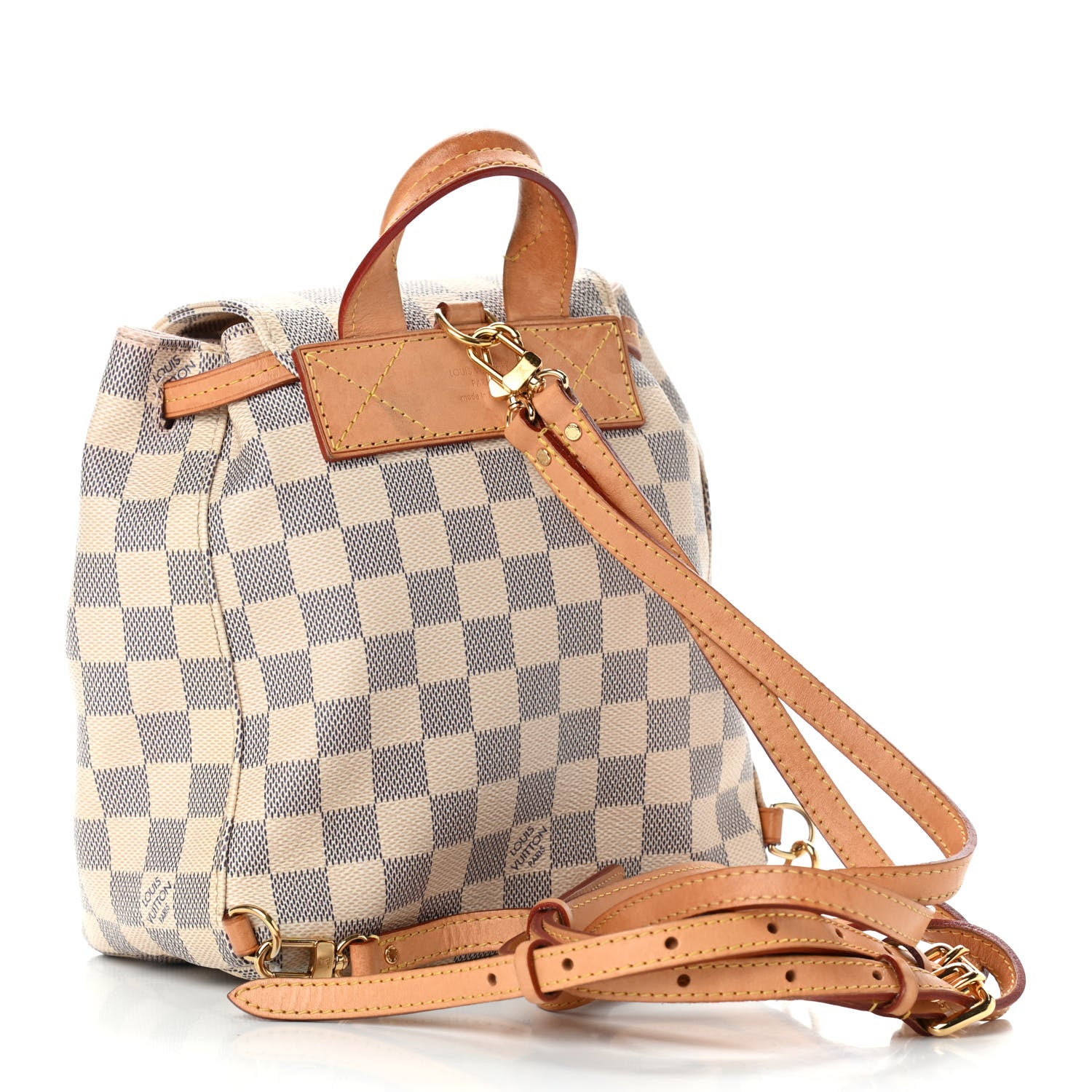 Louis Vuitton Damier Azur Sperone BB Backpack 2 of 36