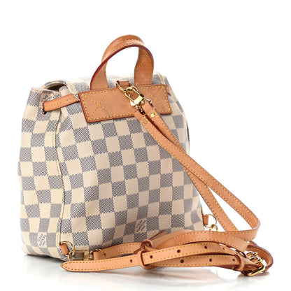 Louis Vuitton Damier Azur Sperone BB Backpack 2 of 36