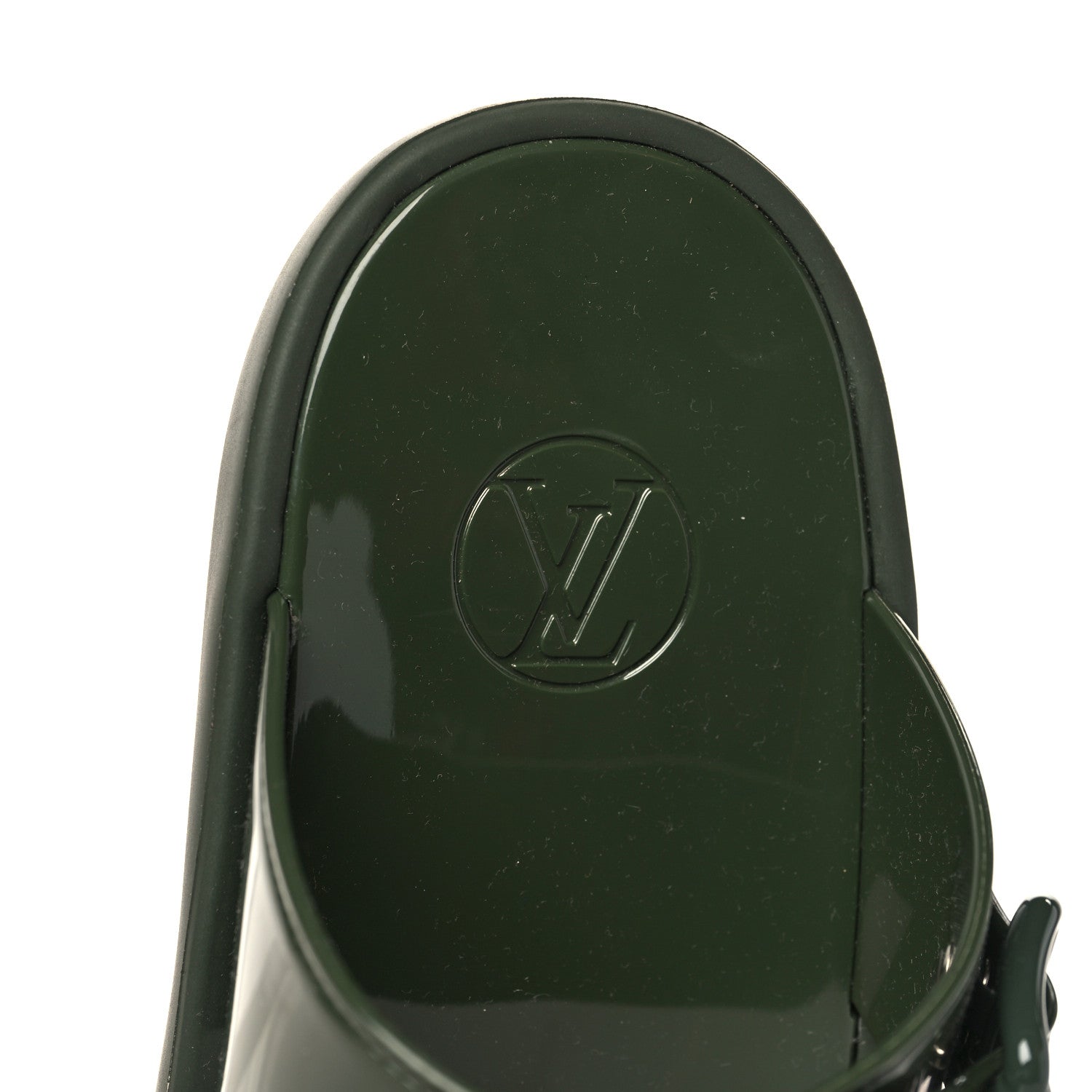 Louis Vuitton Monogram Sunbath Flat Mule Sandals 37 Kaki 7 of 8