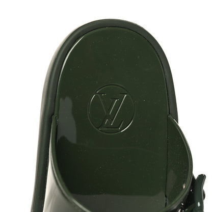 Louis Vuitton Monogram Sunbath Flat Mule Sandals 37 Kaki 7 of 8