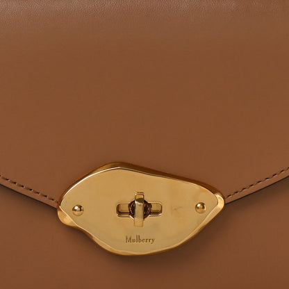 Mulberry High Gloss Calfskin Lana Small Top Handle Sable 7 of 9