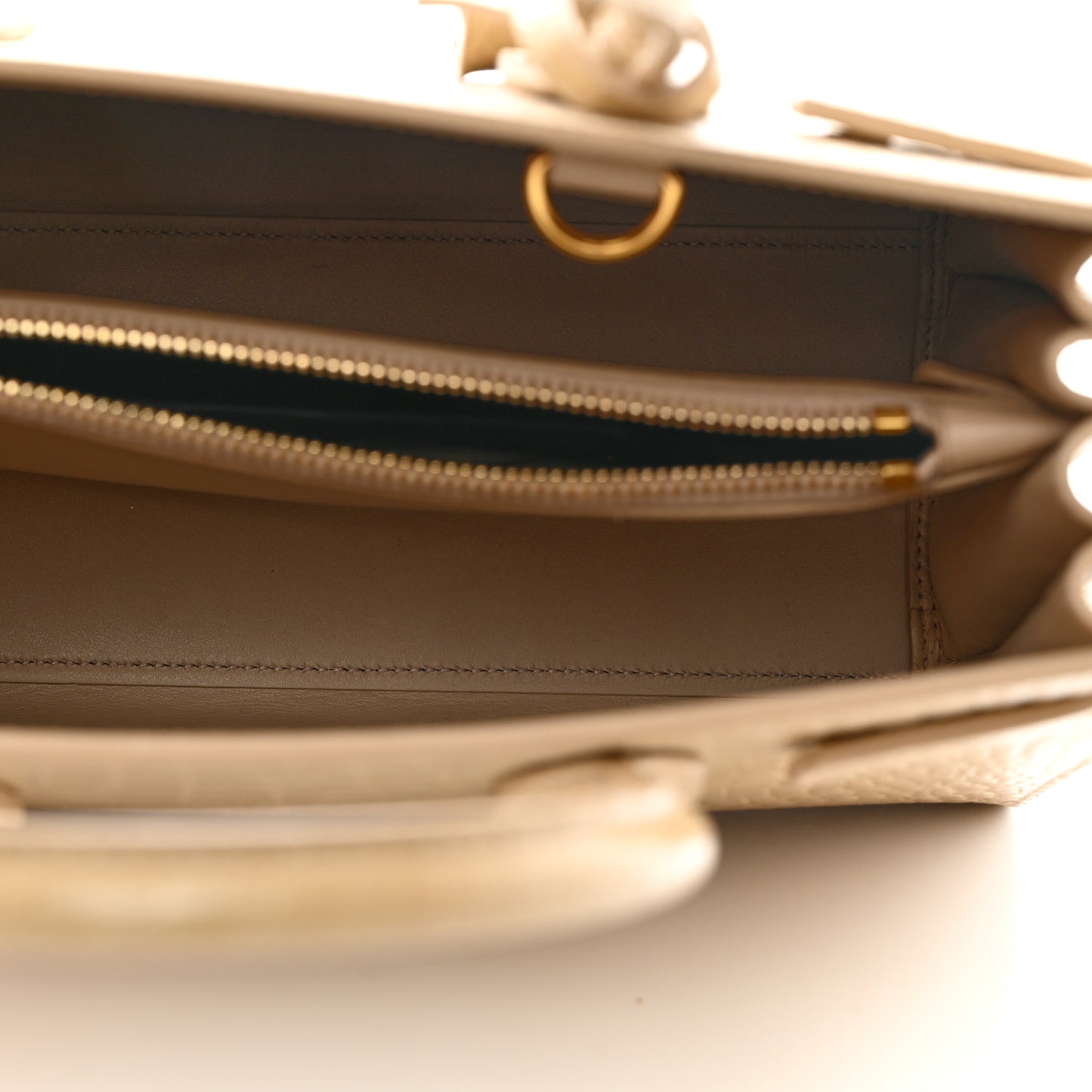 Calfskin Crocodile Embossed Baby Sac De Jour Nude