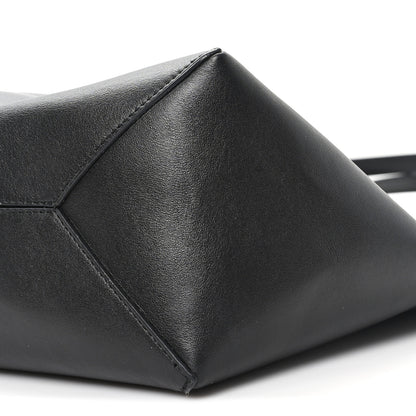 Loewe Shiny Calfskin Medium Puzzle Fold Tote Black 9 of 9