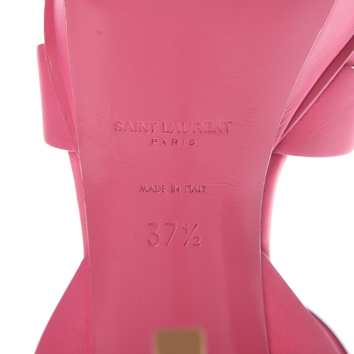 Calfskin Tribute 75 Platform Sandals 37.5 Fuchsia