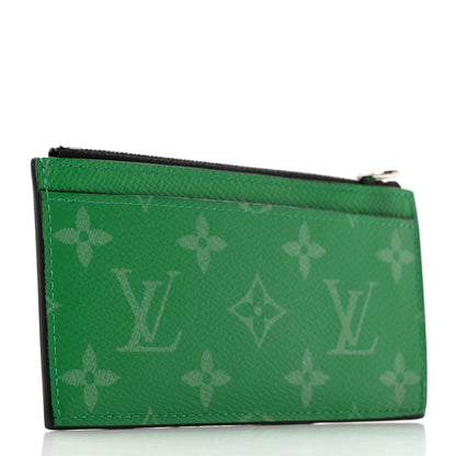 Louis Vuitton Taigarama Coin Card Holder Cactus Green 3 of 6