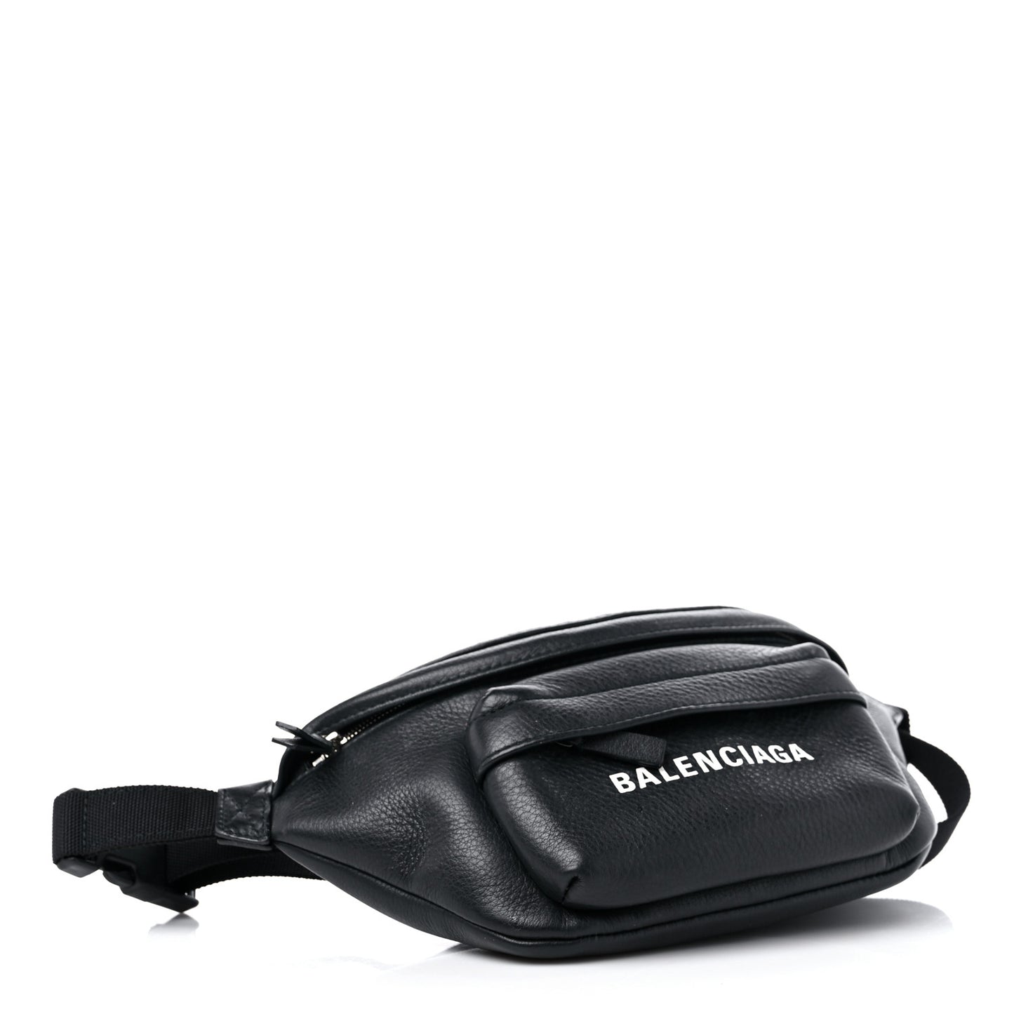 Smooth Calfskin Logo Everyday Beltpack XS Black White