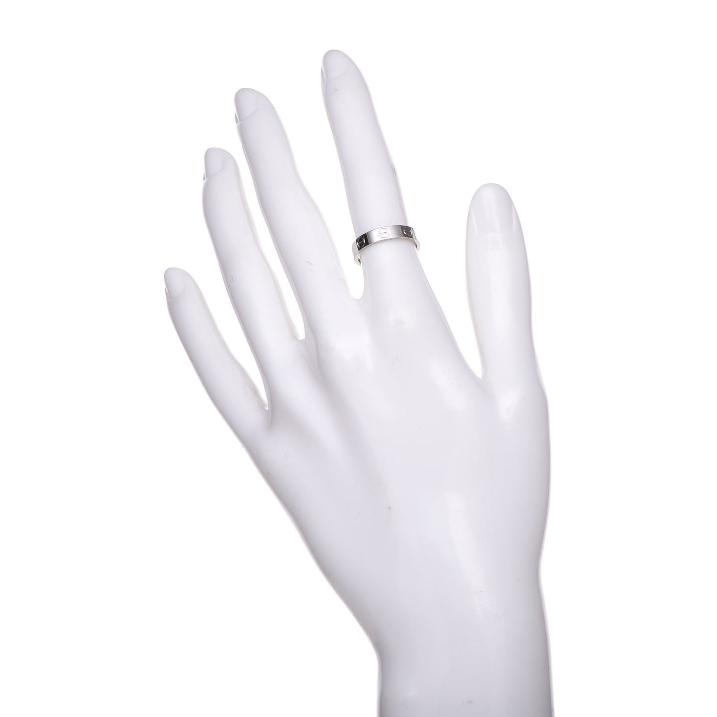 Platinum 3.5mm LOVE Wedding Band Ring 48 4.25