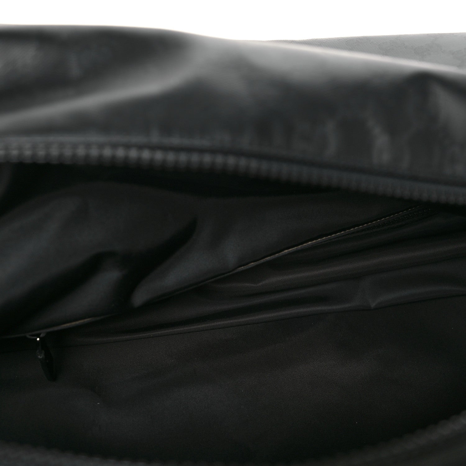 Gucci Econyl Nylon Monogram Duffle Bag Blue Black 4 of 7