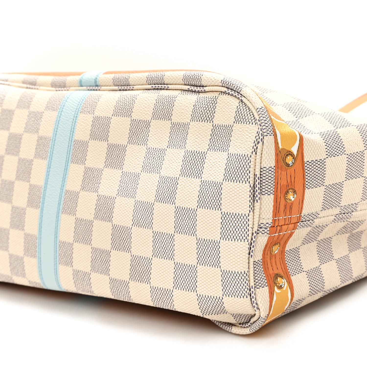 Louis Vuitton Damier Azur Summer Trunks Newport Beach Neo Neverfull MM 11 of 11