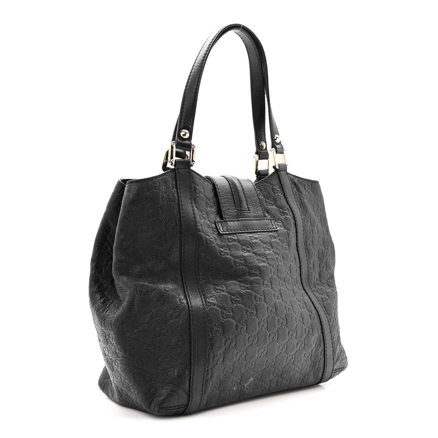 Gucci Guccissima Medium New Ladies Tote Black 3 of 12