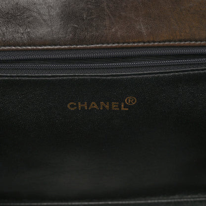 Chanel Patent Quilted Grand Shopping Tote GST Black 6 of 11