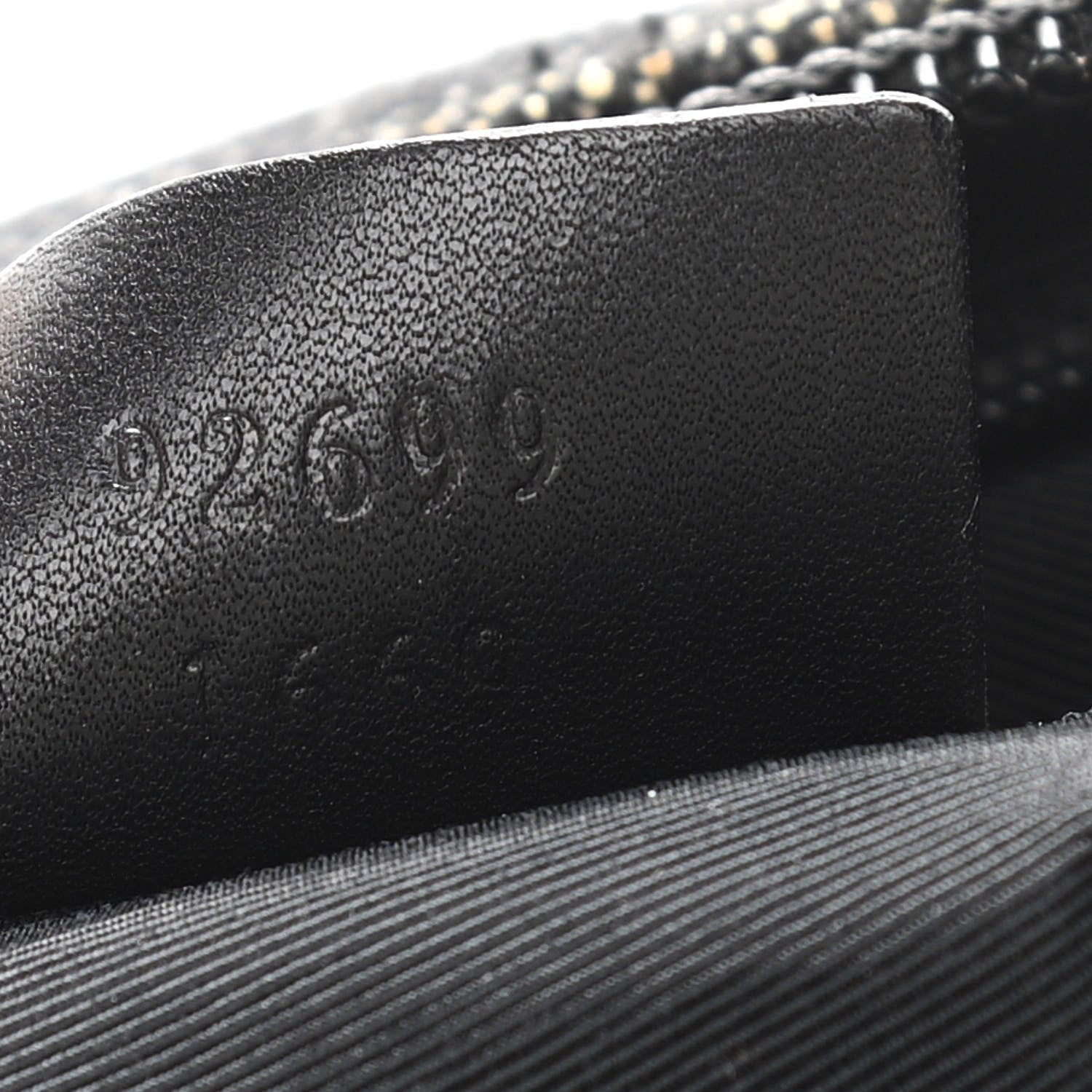 Gucci Denim Monogram GG Signature Shoulder Bag Black 7 of 11