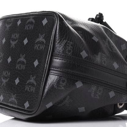 MCM Visetos Essential Drawstring Bucket Bag Black 10 of 15
