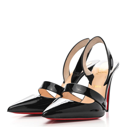 Christian Louboutin Patent Actina 100 Pumps 36.5 Black 3 of 8