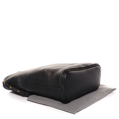 Alexander McQueen Pebbled Calfskin North South Skull Padlock Tote Black 4 of 7