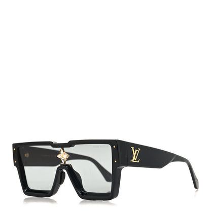Louis Vuitton Acetate Swarovski Crystal Cyclone Sunglasses Z1578W Black 1 of 7