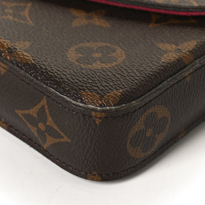 Louis Vuitton Monogram Pochette Felicie Chain Wallet Fuchsia 11 of 11