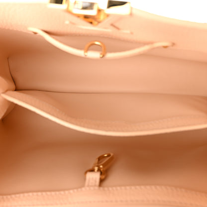 Louis Vuitton Taurillon Wild At Heart Capucines PM Creme Multicolor 5 of 10