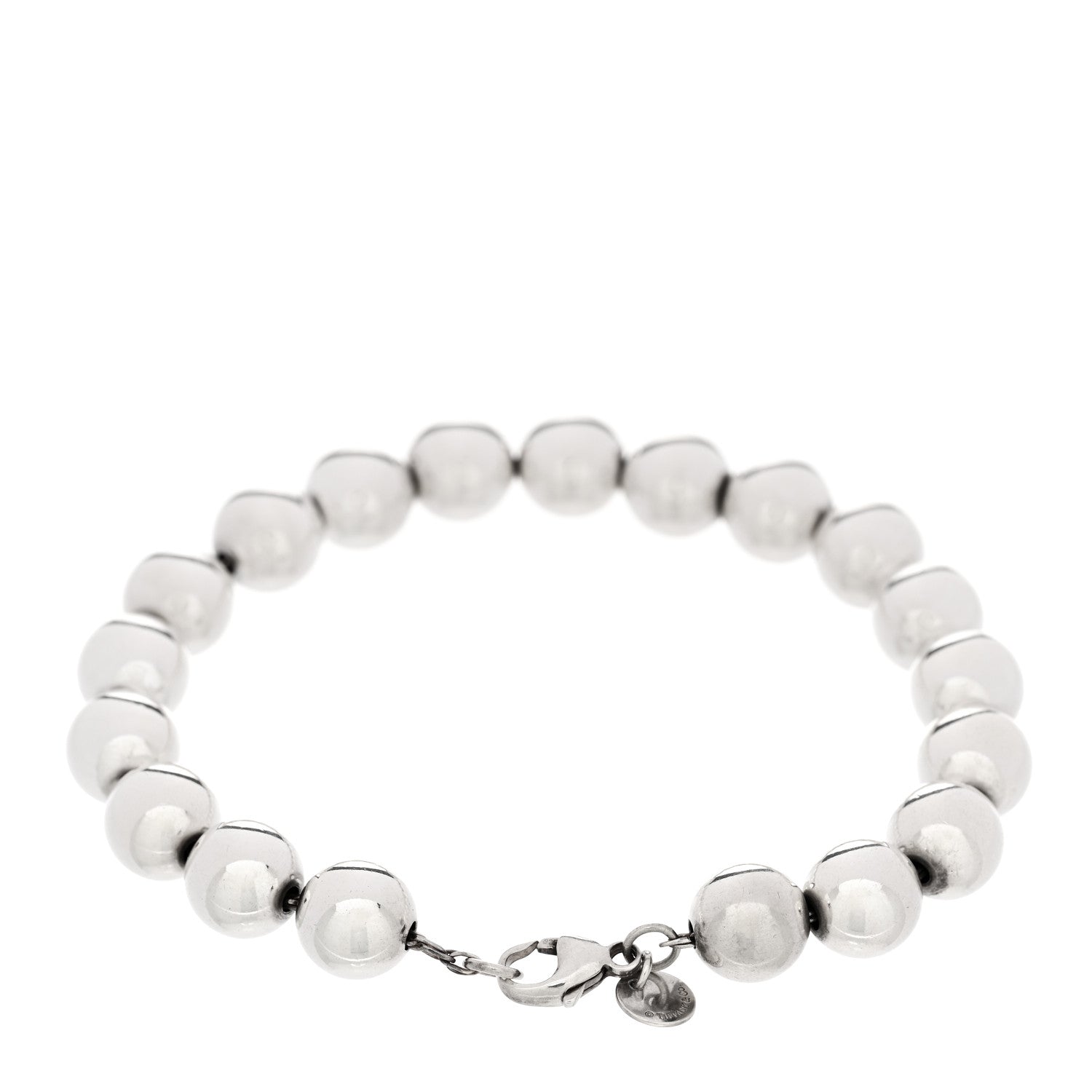 Tiffany Sterling Silver 10mm HardWear Ball Bracelet 2 of 3