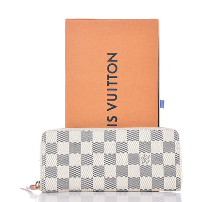 Louis Vuitton Damier Azur Clemence Wallet Rose Ballerine 8 of 8