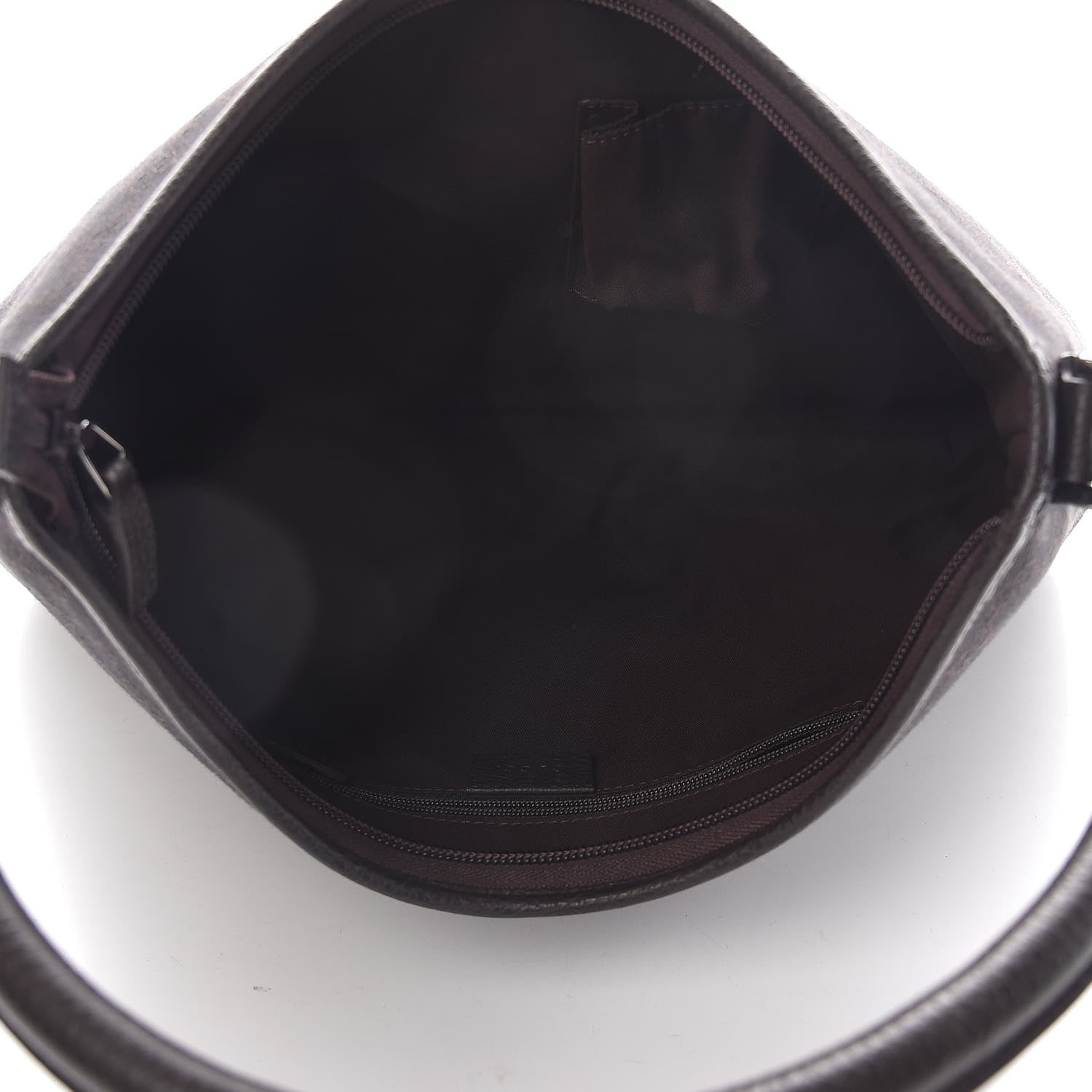 Gucci Denim Monogram Abbey D Ring Hobo Brown 5 of 10