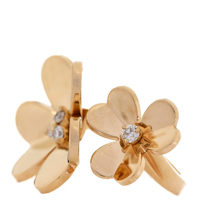 Van Cleef & Arpels 18K Yellow Gold Diamond Frivole Between The Finger Ring 51 5.75 3 of 6