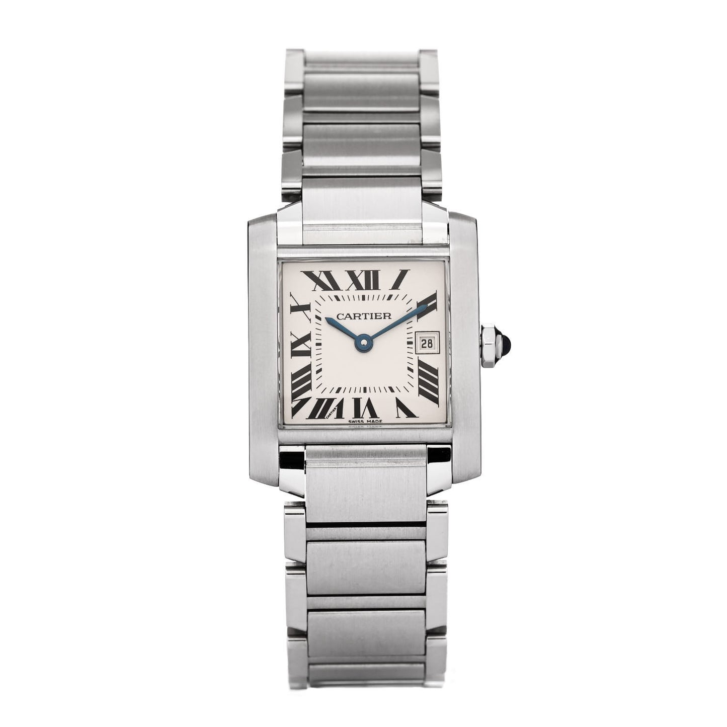 Stainless Steel 25mm Tank Francaise Quartz Watch