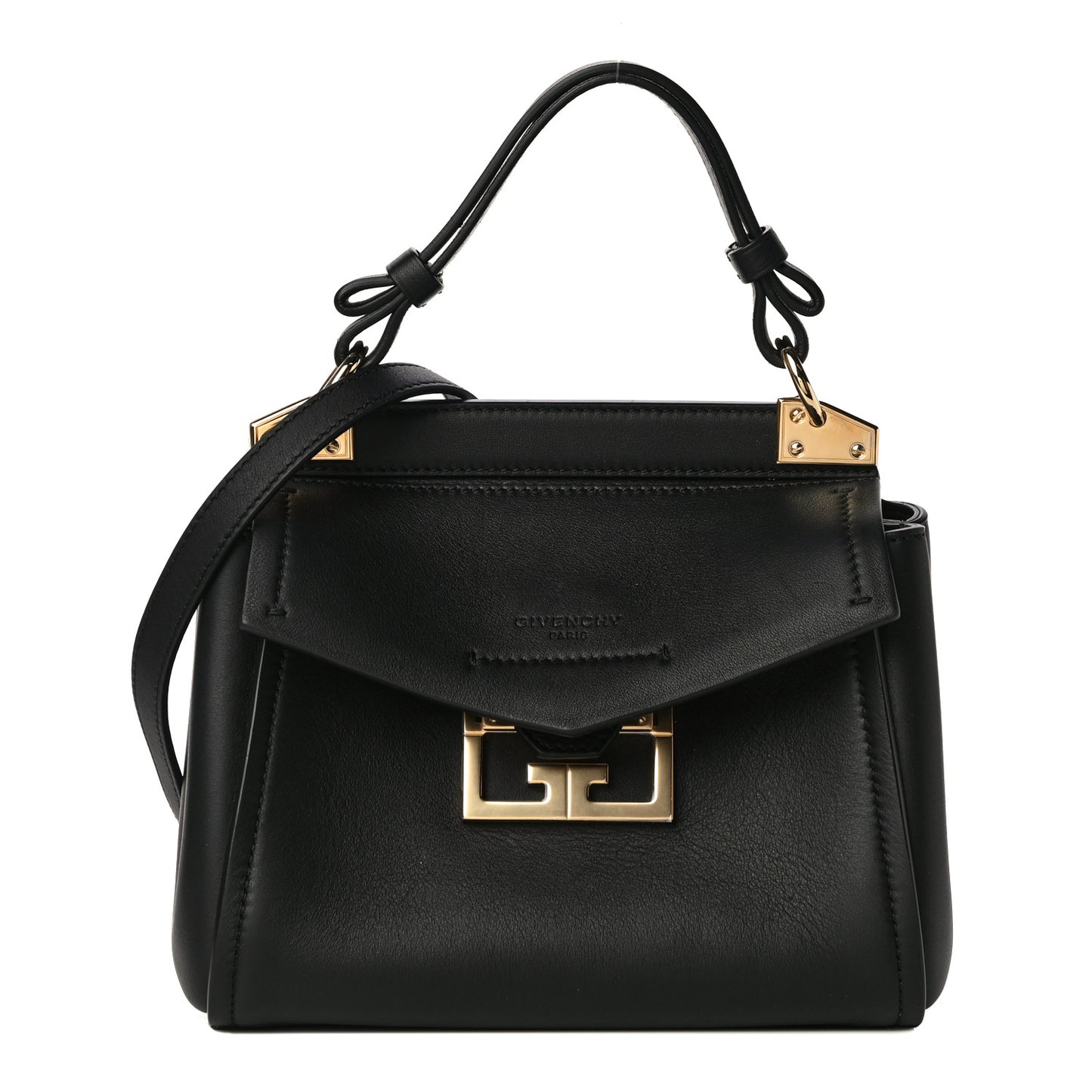 Calfskin Mini Mystic Shoulder Bag Black