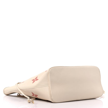 Louis Vuitton Empreinte Monogram Giant Neverfull MM Creme Rose Trianon 5 of 9