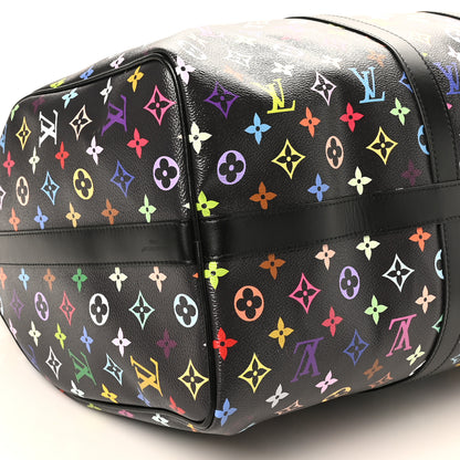 Louis Vuitton LV X TM Monogram Multicolor Keepall Bandouliere 50 Black 7 of 8