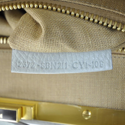 Fendi Cuoio Romano Raffia Selleria Medium Peekaboo Iconic Satchel Acqua Moro 8 of 10