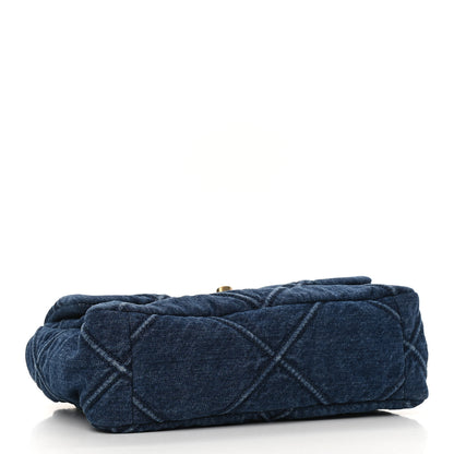 Chanel Denim Quilted Medium Chanel 19 Flap Blue 4 of 11