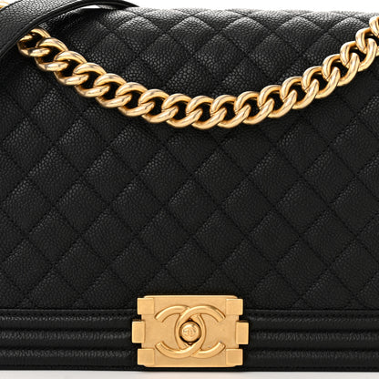 Chanel Caviar Quilted New Medium Boy Flap Black 8 of 10