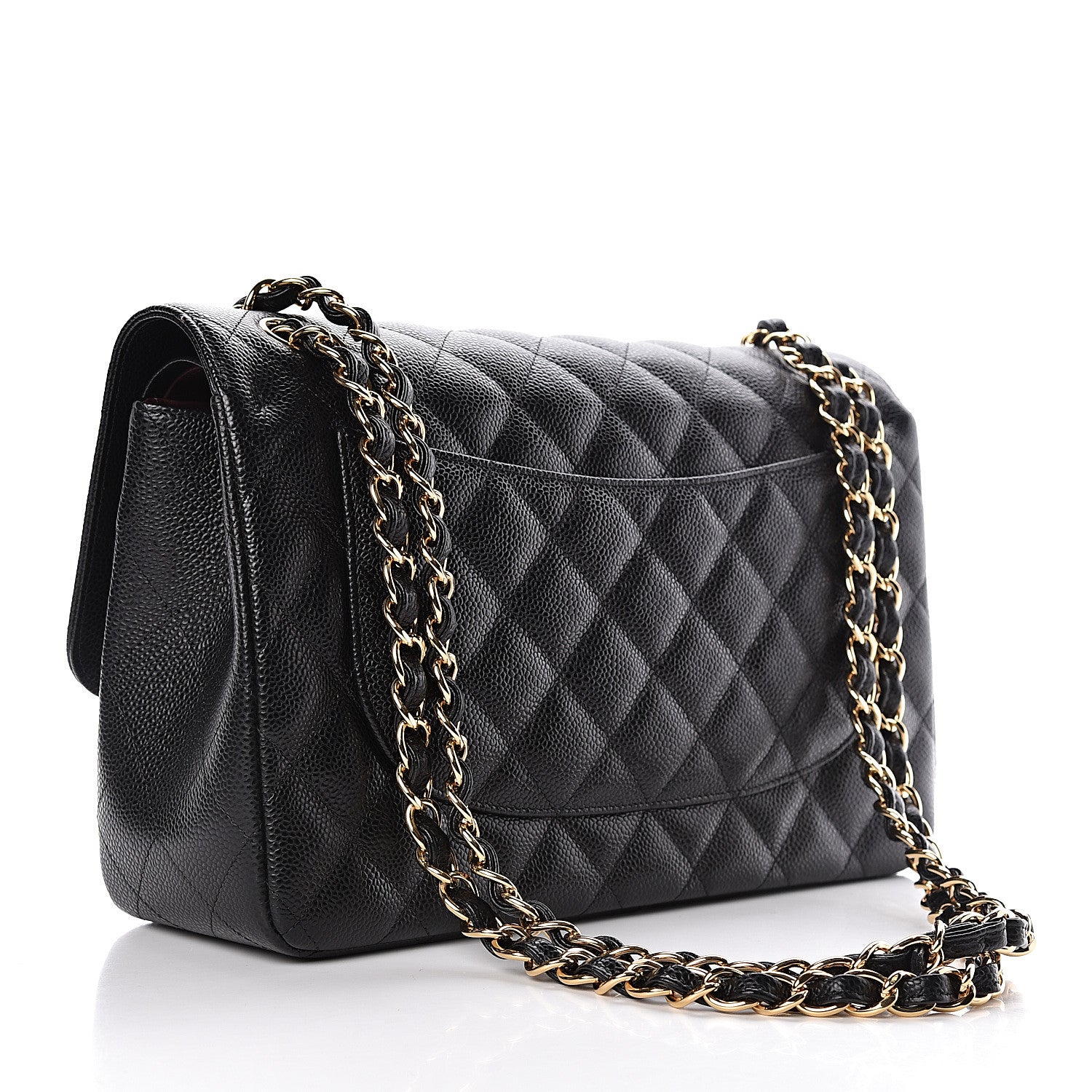 Chanel Caviar Quilted Jumbo Double Flap Black 3 of 11