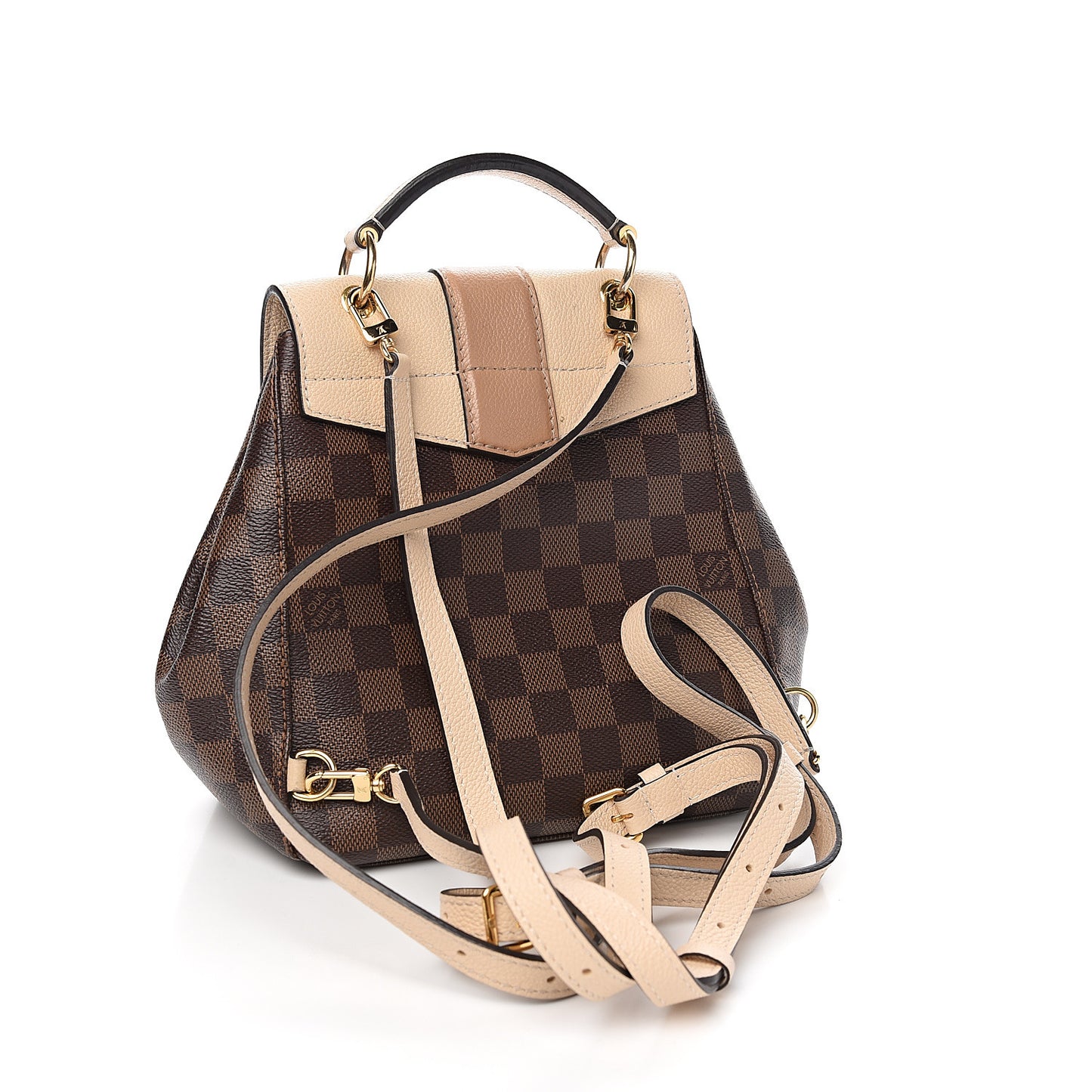 Damier Ebene Clapton Backpack Creme