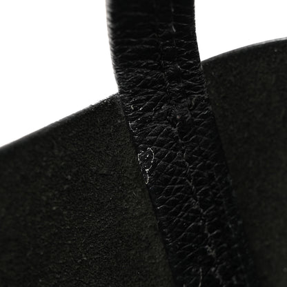 Celine Grained Calfskin Small Vertical Cabas Black 11 of 12