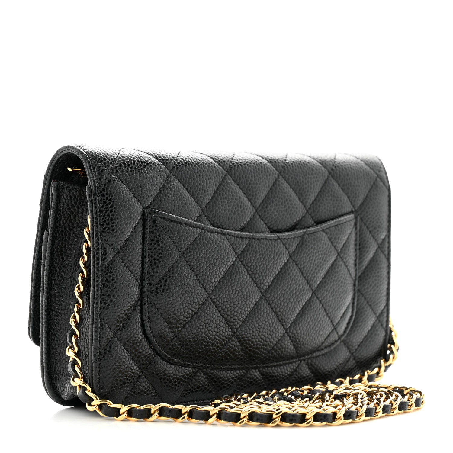 Chanel Caviar Quilted Wallet on Chain WOC Black 3 of 11