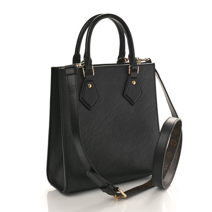 Louis Vuitton Epi Sac Plat BB Black 3 of 9