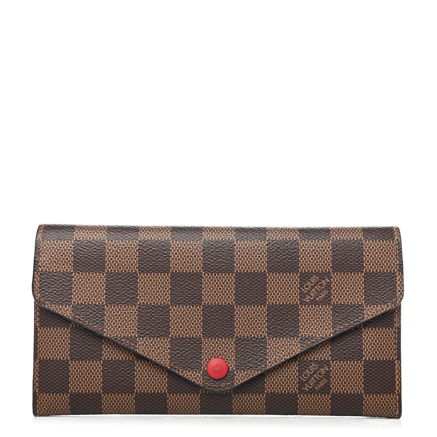 Louis Vuitton Damier Ebene Josephine Wallet Red 1 of 5