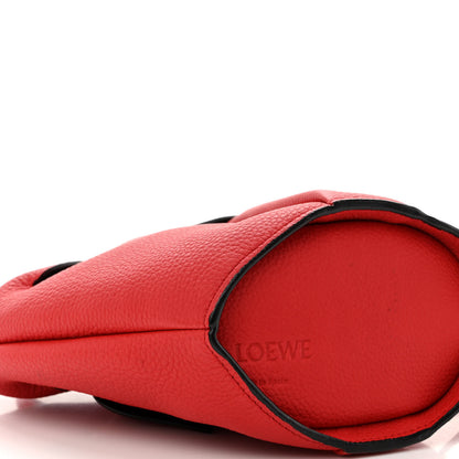 Loewe Calfskin Shearling Mini Bunny Crossbody Bag Red 8 of 10