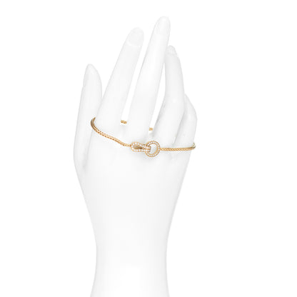 Cartier 18K Yellow Gold Diamond Agrafe Bracelet 2 of 4